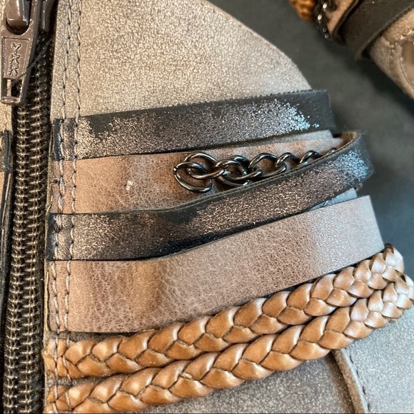 Sonoma sz 7.5 Cabinstone gray vegan harness strap ankle booties - Picture 14 of 14